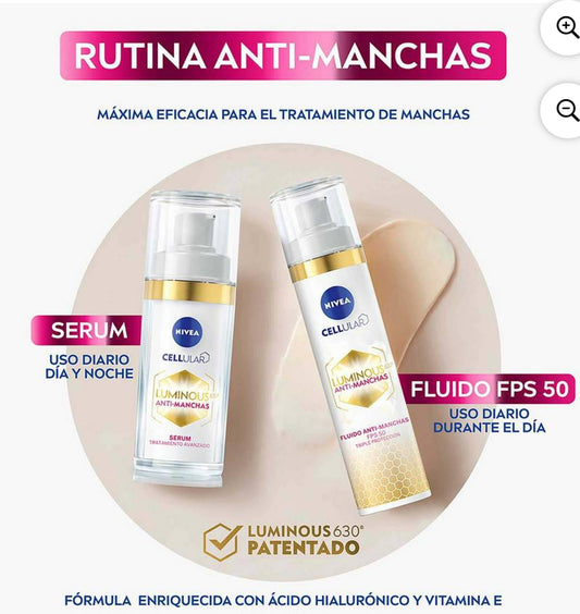 Nivea Luminous 360 Serum and Fluido Duo